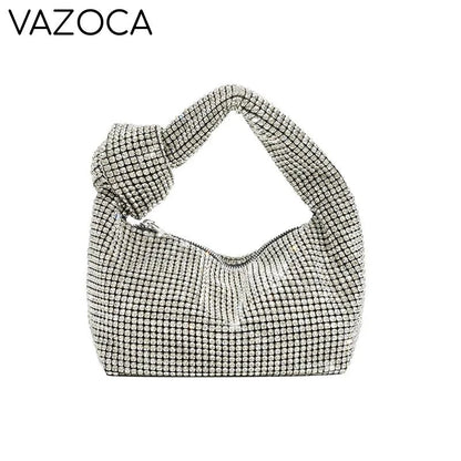 Luxury Rhinestones Knot Handbag