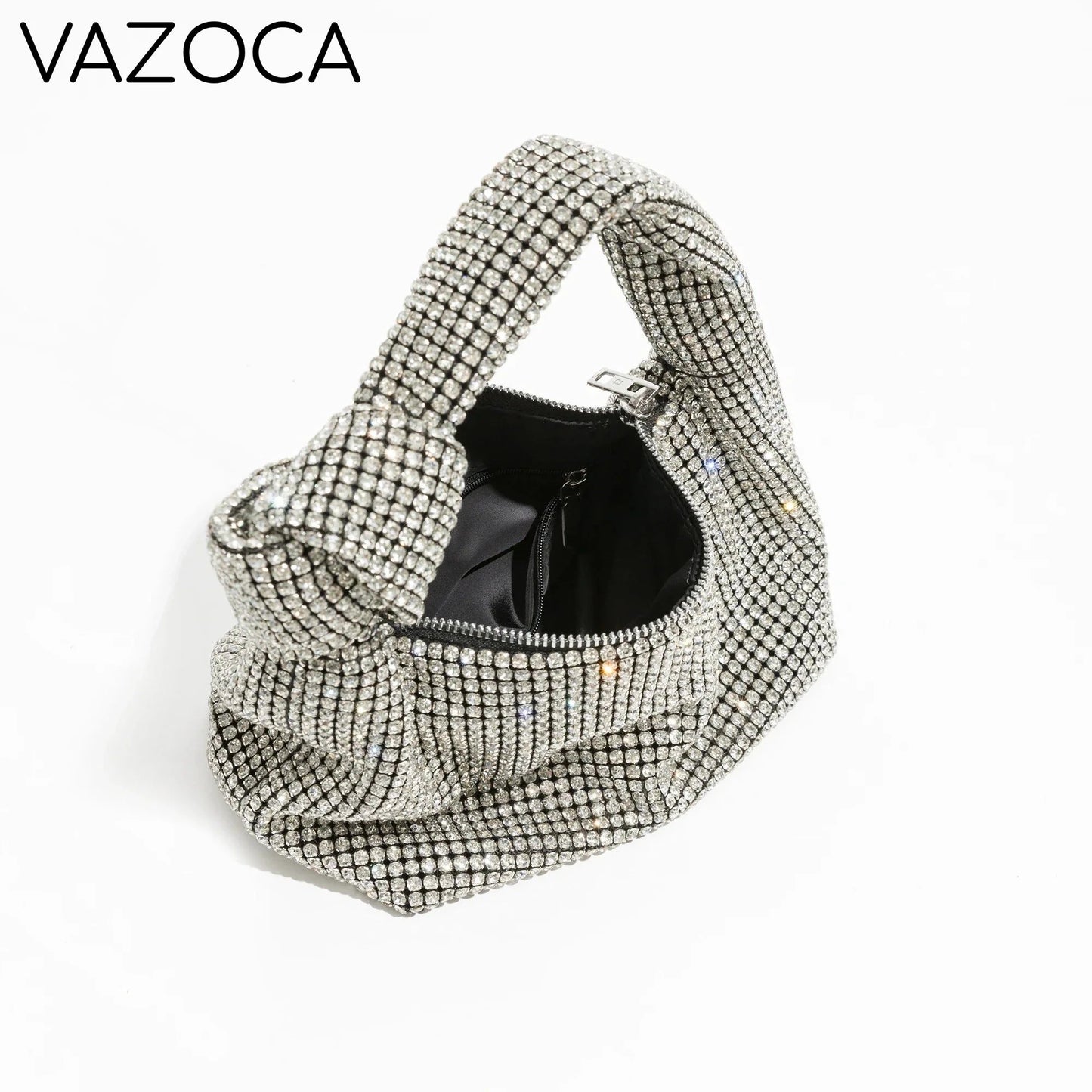 Luxury Rhinestones Knot Handbag