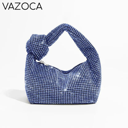 Luxury Rhinestones Knot Handbag