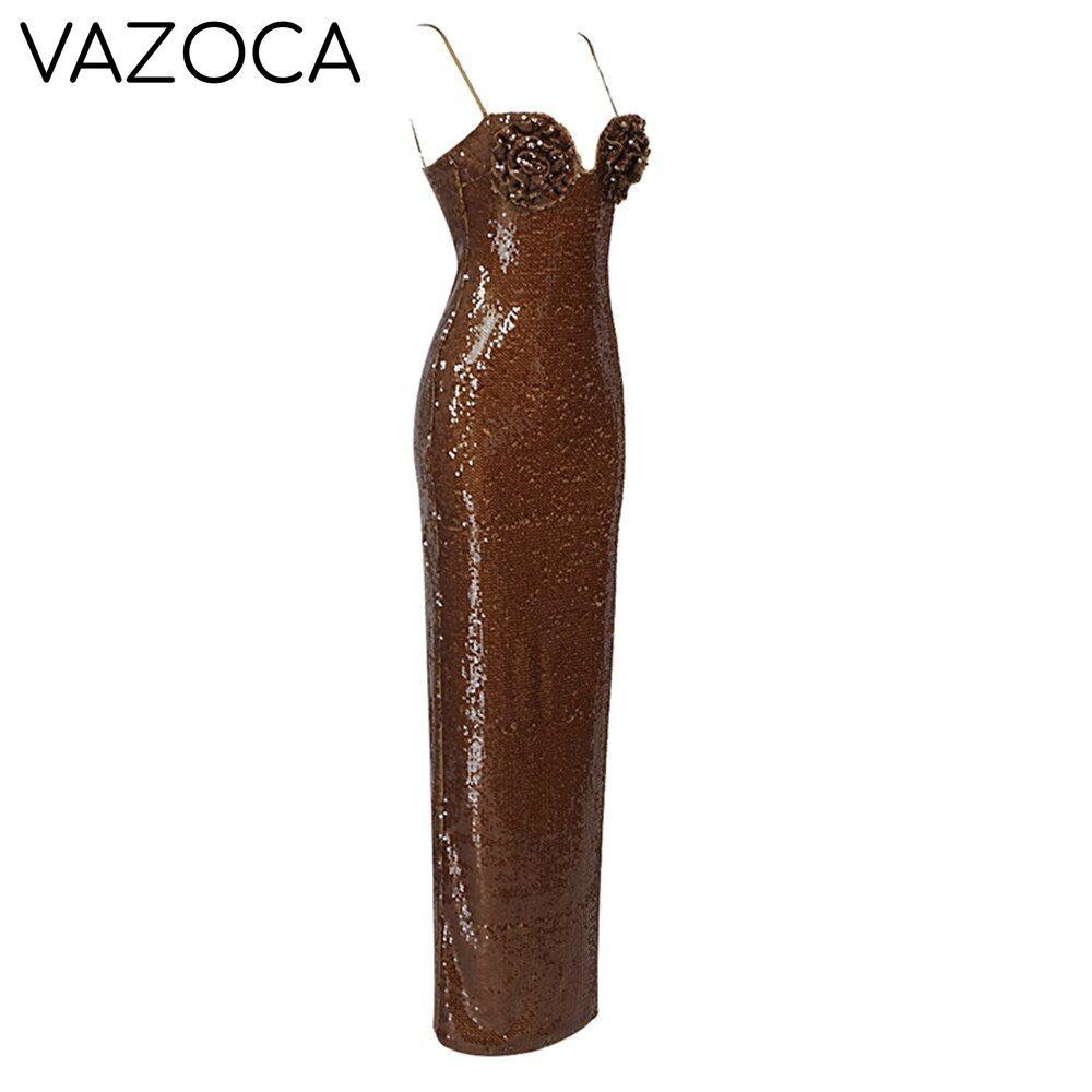 Luxury Sequins Bodycon Maxi Dress