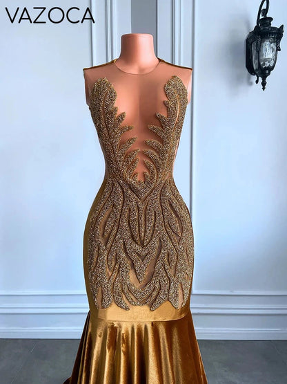 Luxury Velvet Mermaid Dress