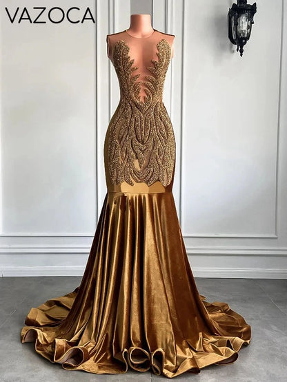 Luxury Velvet Mermaid Dress