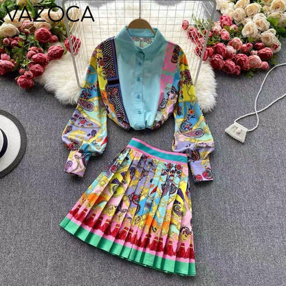 Luxury Vintage Skirt Set
