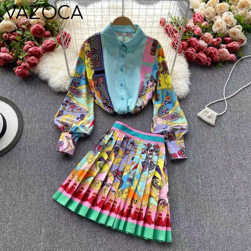 Luxury Vintage Skirt Set