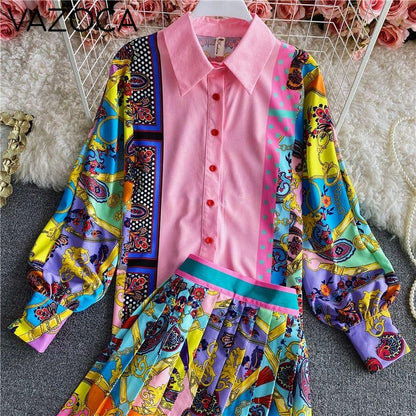 Luxury Vintage Skirt Set