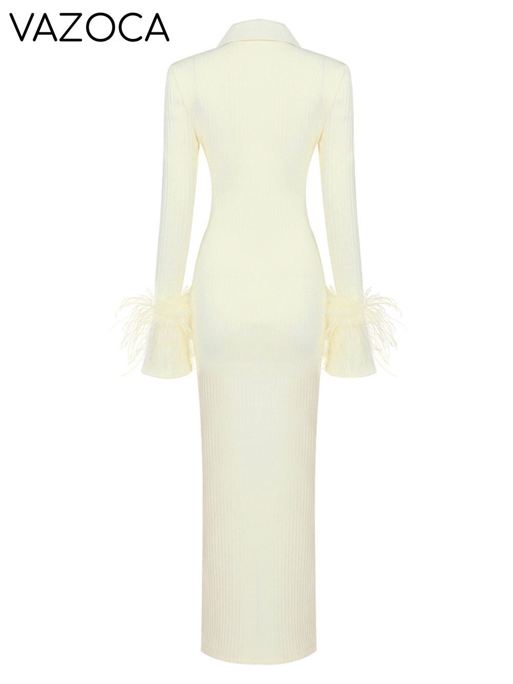 Maddy Feather Bandage Maxi Dress