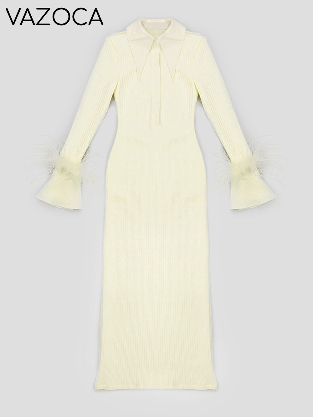 Maddy Feather Bandage Maxi Dress