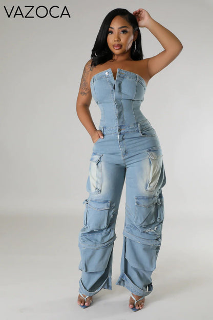 Malika Cargo Jumpsuit