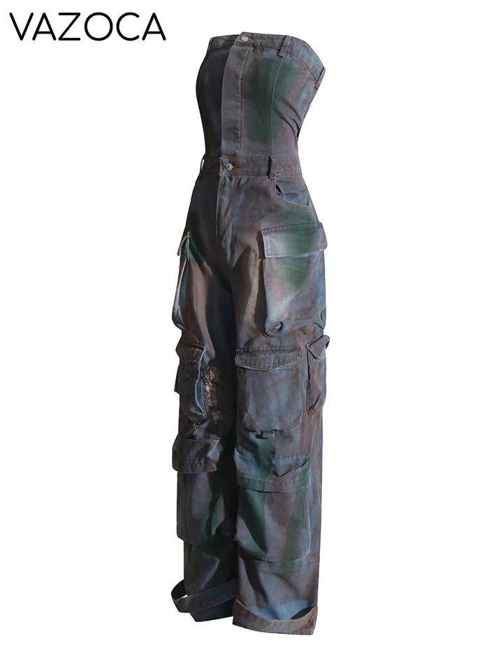 Malika Cargo Jumpsuit