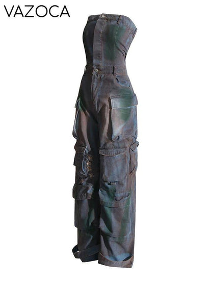 Malika Cargo Jumpsuit