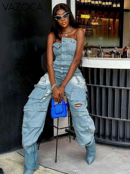 Malika Cargo Jumpsuit