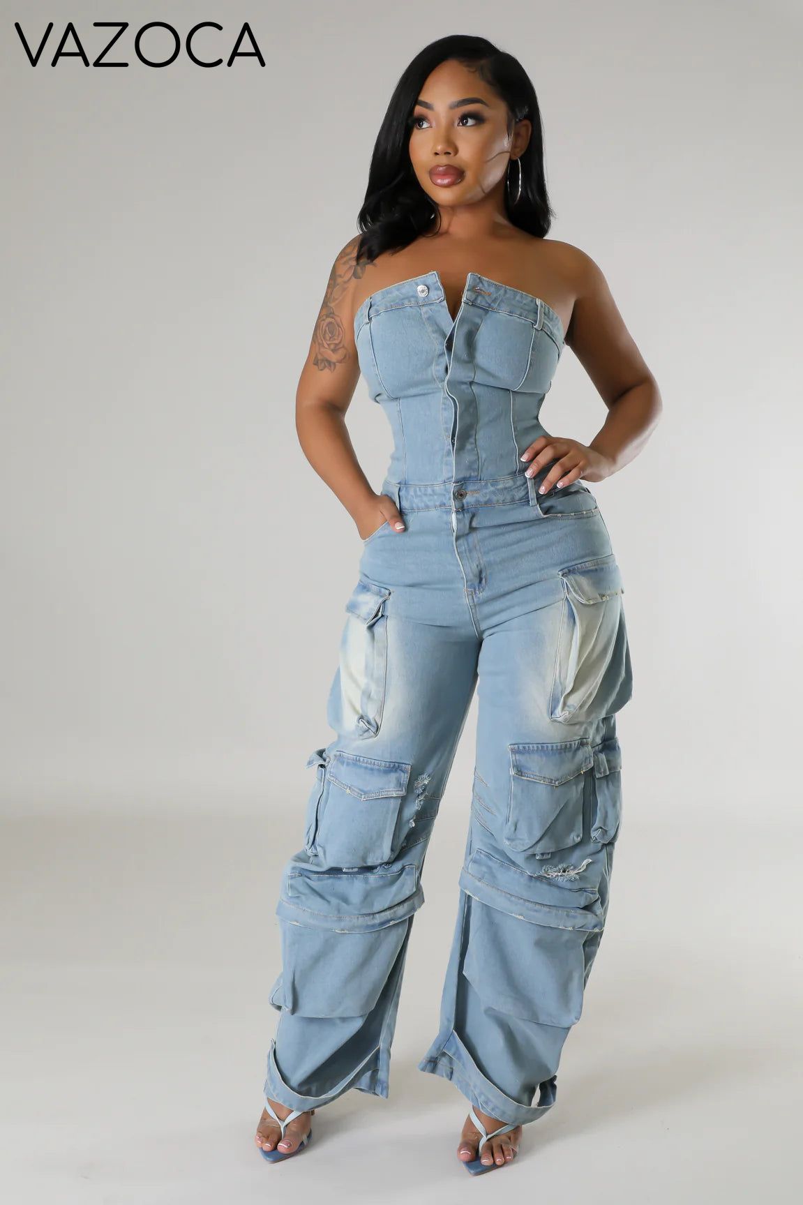 Malika Cargo Jumpsuit