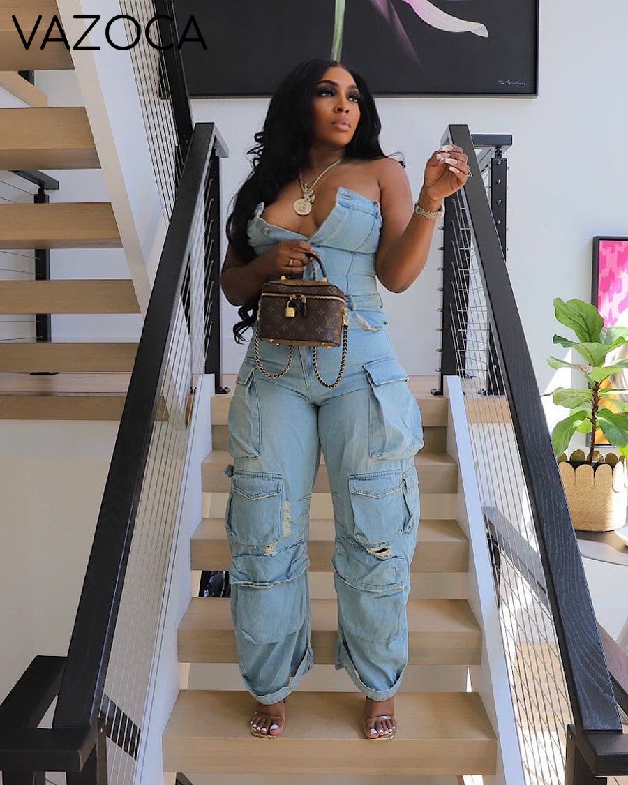 Malika Cargo Jumpsuit