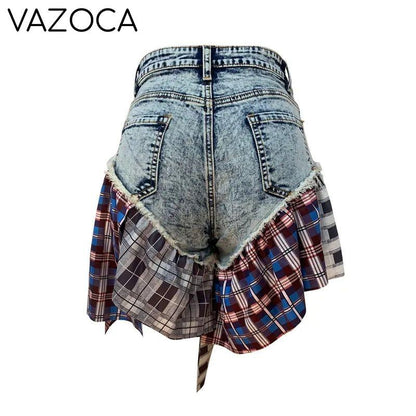 Manci Denim High Waist Skirt