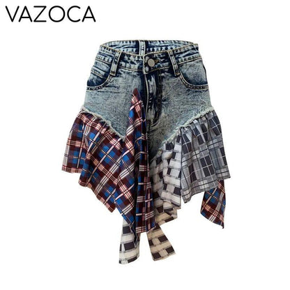 Manci Denim High Waist Skirt