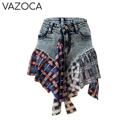 Manci Denim High Waist Skirt