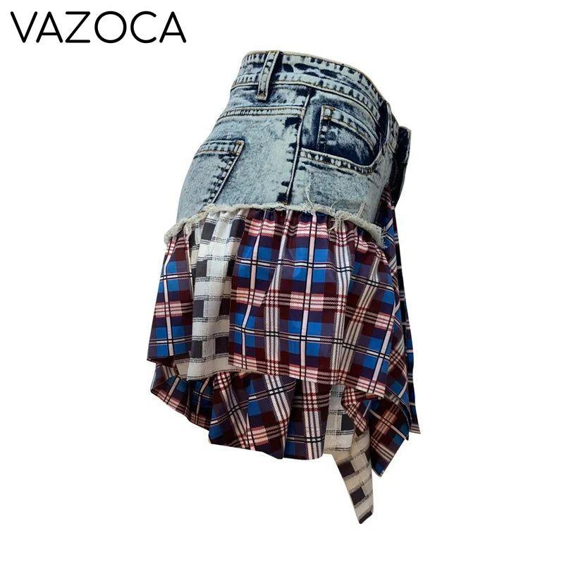 Manci Denim High Waist Skirt
