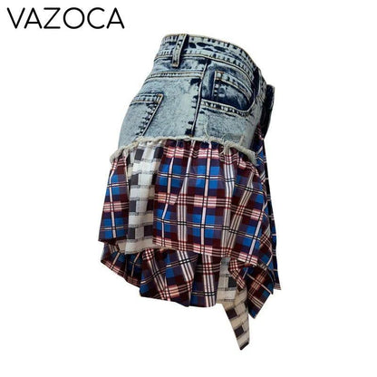 Manci Denim High Waist Skirt
