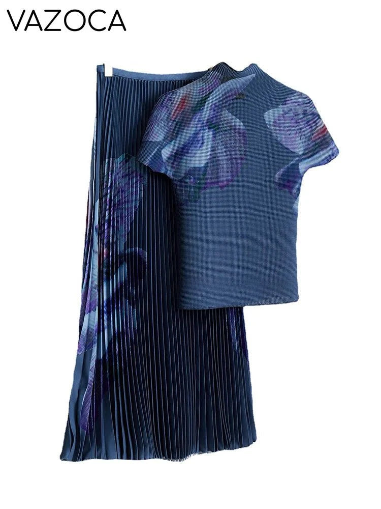 Marinda Pleated Skirt Set