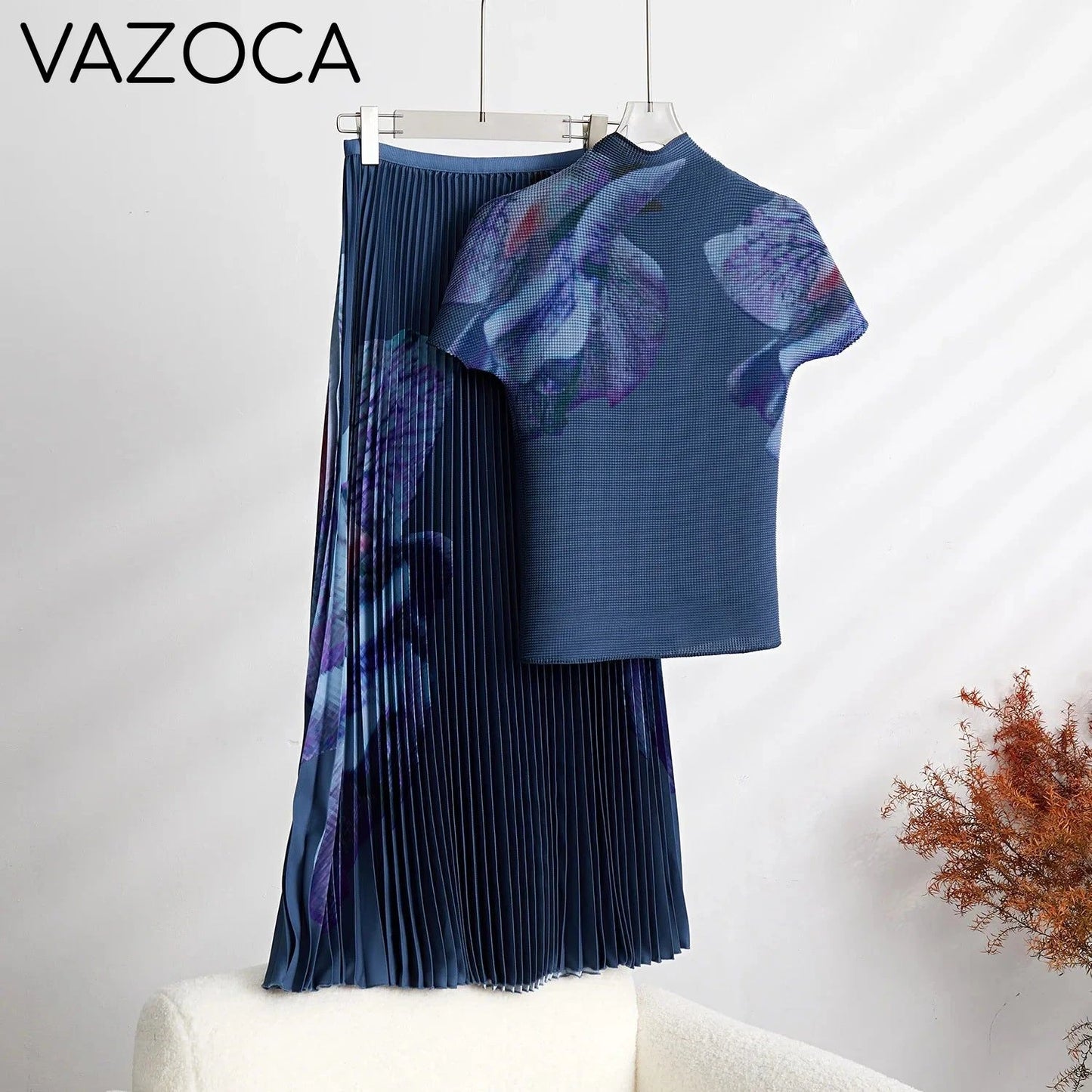 Marinda Pleated Skirt Set