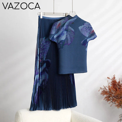 Marinda Pleated Skirt Set