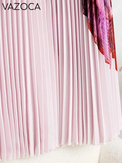 Marinda Pleated Skirt Set