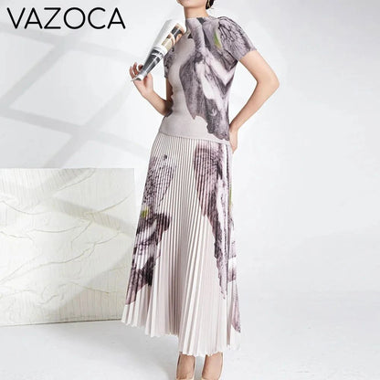 Marinda Pleated Skirt Set