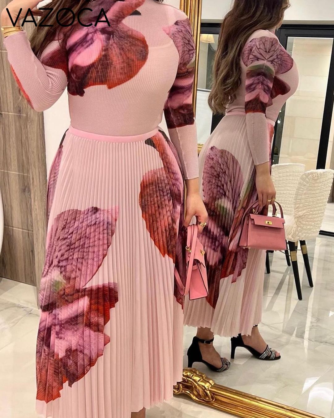 Marinda Pleated Skirt Set