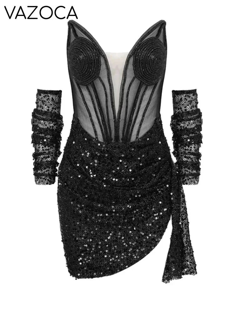 Masterpiece Sequins Mini Dress