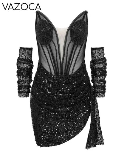 Masterpiece Sequins Mini Dress