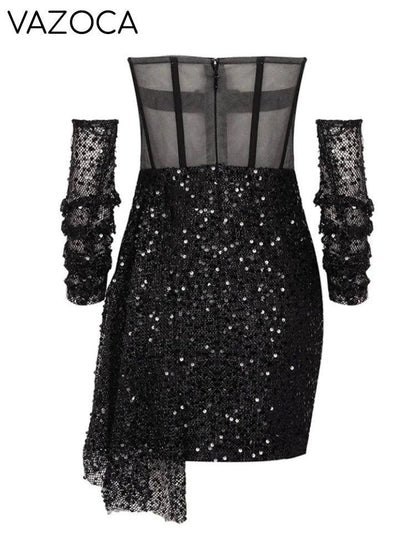Masterpiece Sequins Mini Dress