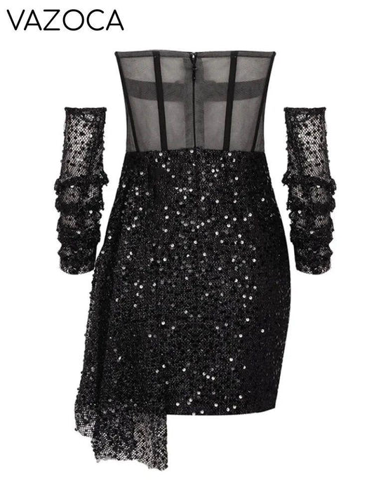 Masterpiece Sequins Mini Dress