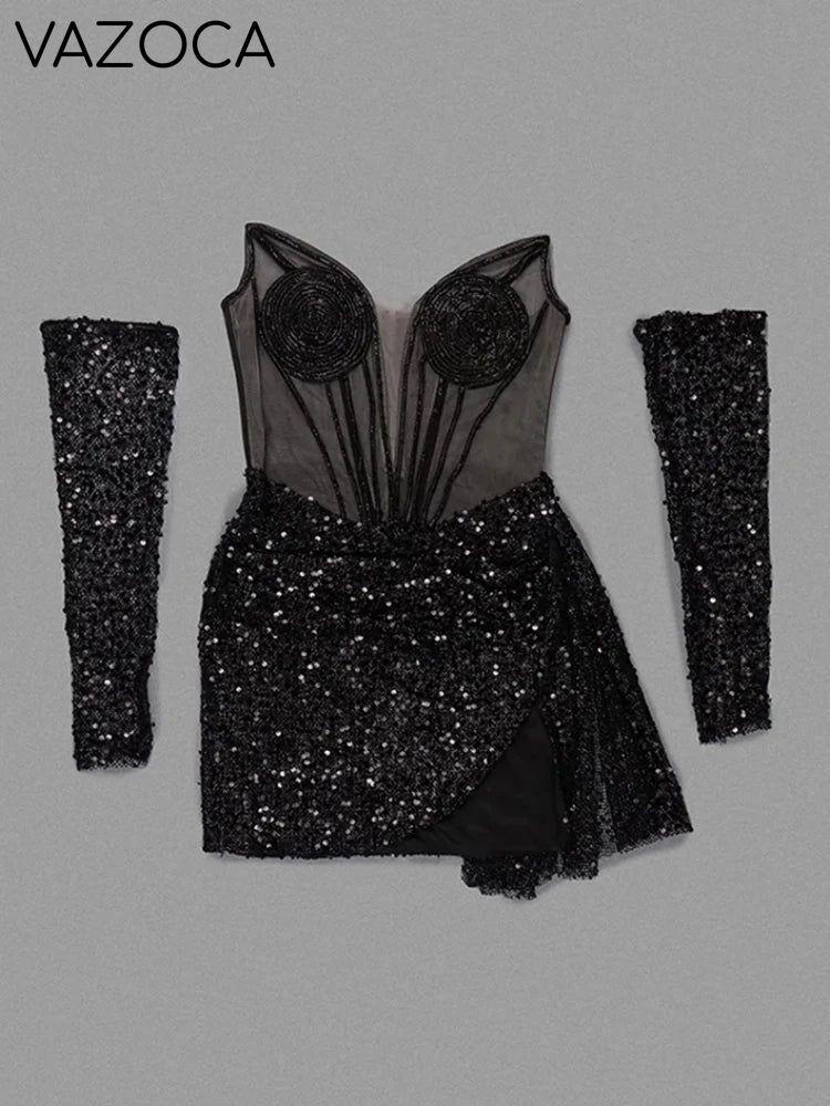 Masterpiece Sequins Mini Dress