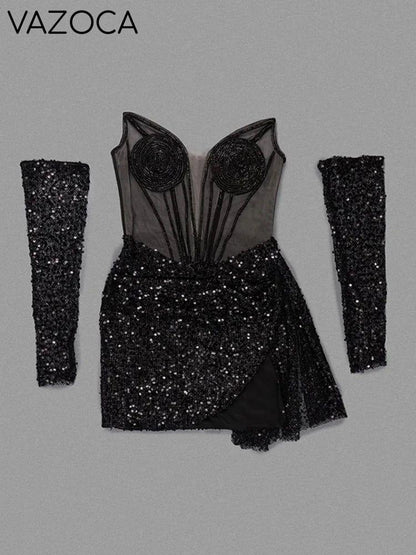 Masterpiece Sequins Mini Dress