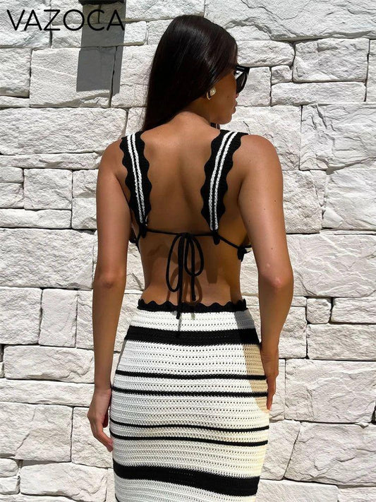 Maya Crochet Skirt Set