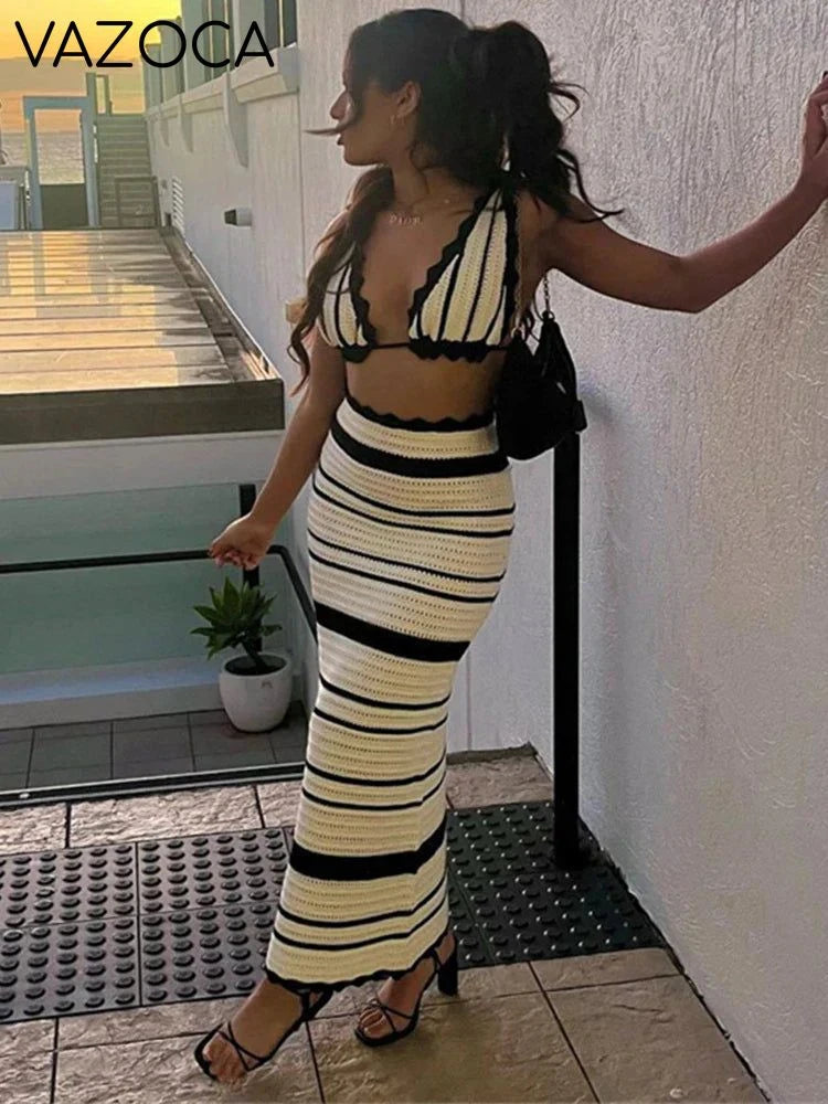 Maya Crochet Skirt Set