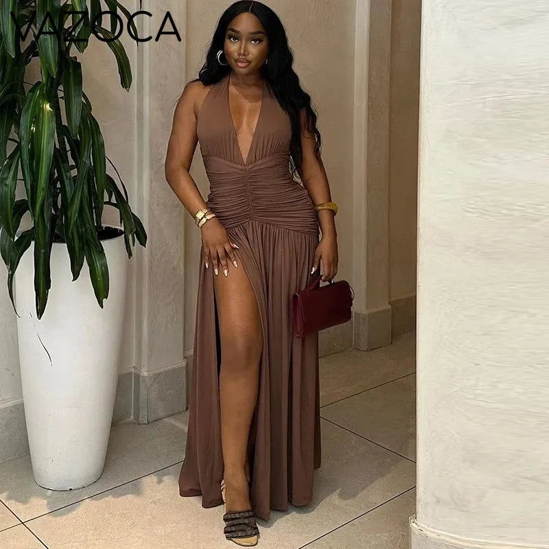 Mercy Pleated Maxi Dress