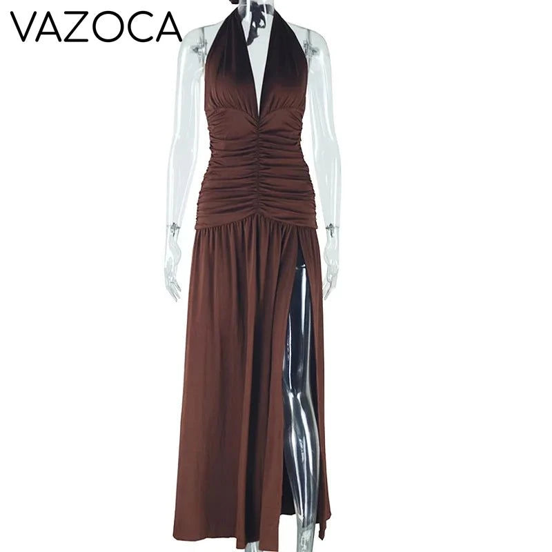 Mercy Pleated Maxi Dress