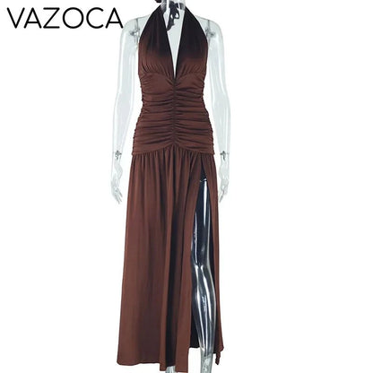 Mercy Pleated Maxi Dress