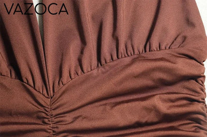 Mercy Pleated Maxi Dress