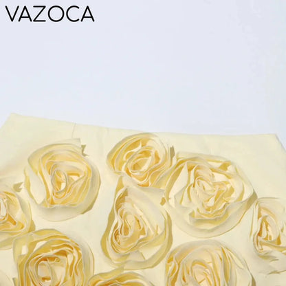 Mia's 3D Flower Skirt Set