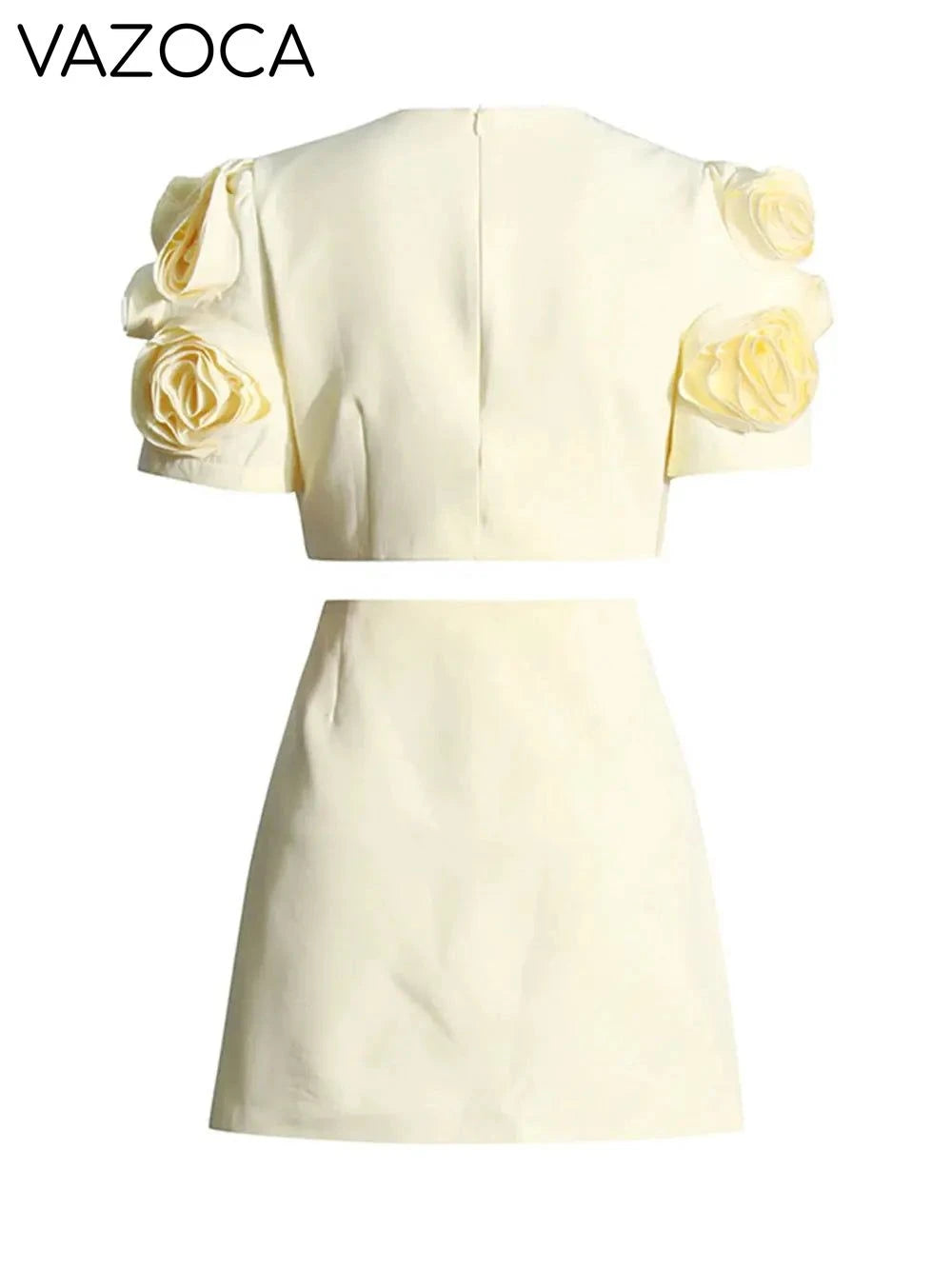 Mia's 3D Flower Skirt Set