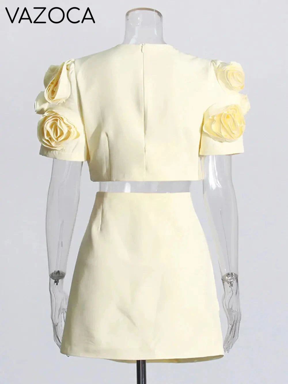 Mia's 3D Flower Skirt Set