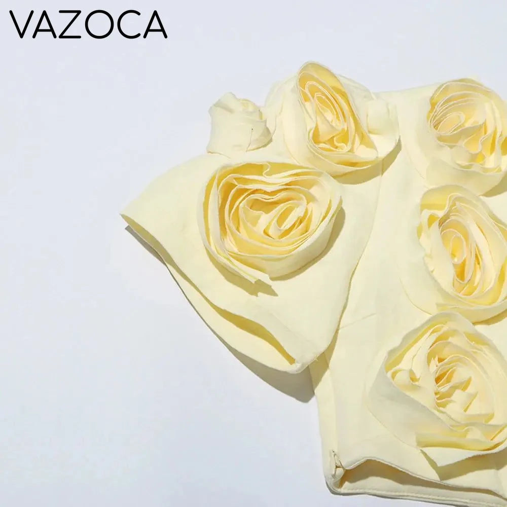 Mia's 3D Flower Skirt Set