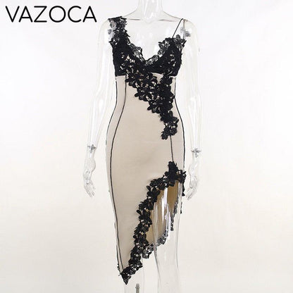 Mica Bodycon Side Slit Mini Dress