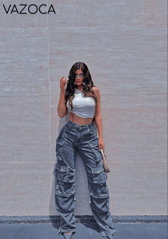 Multi-pocket Cargo Jeans