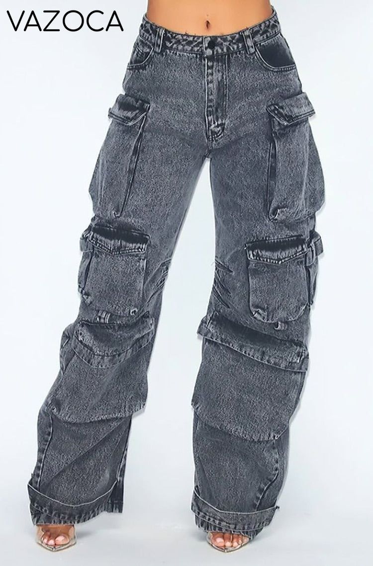 Multi-pocket Cargo Jeans