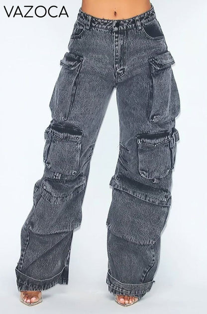 Multi-pocket Cargo Jeans