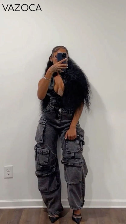 Multi-pocket Cargo Jeans
