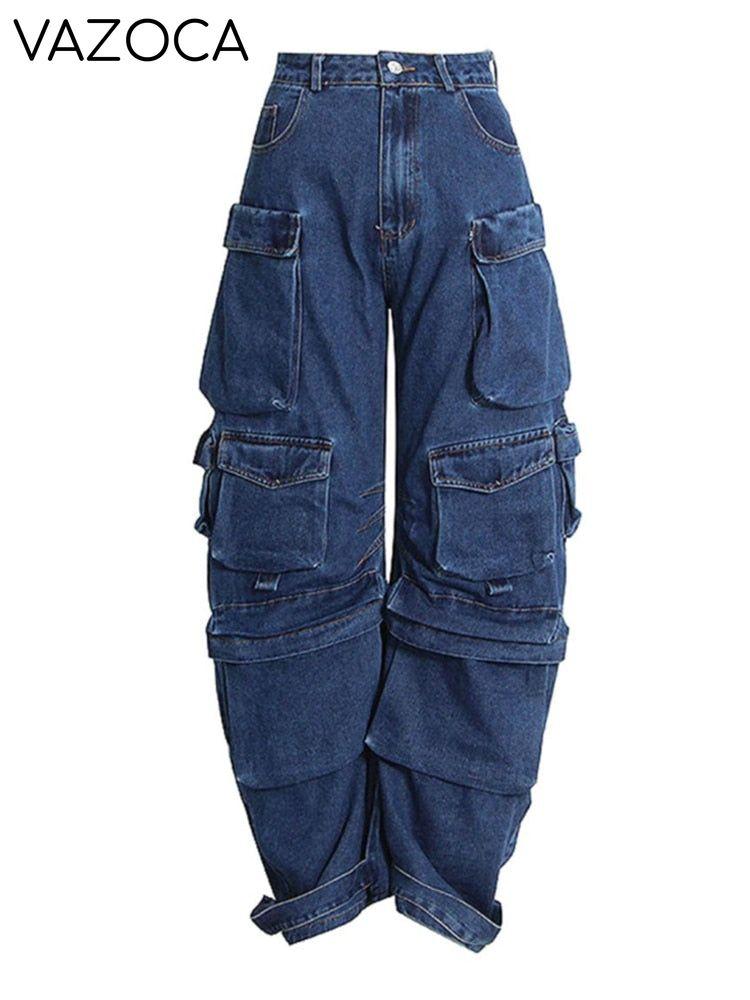 Multi-pocket Cargo Jeans 1 (Blue)